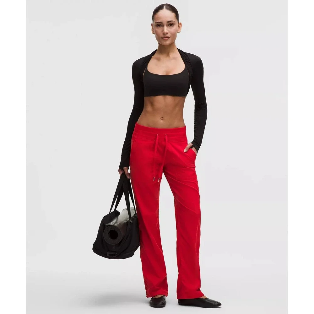 390-Lululemon-Dance Studio Mid-Rise Pant Regular-Oxford Red - Picture 1 of 11